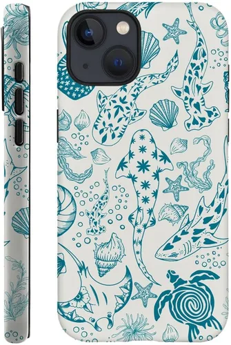 Vista 36 de Compatible con iPhone 13, Funda para teléfono duradera y a prueba de golpes con diseño de estantería de otoño - Calabaza de otoño Otoño Otoño
