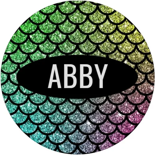 Vista 3 de Abby Gift - Agarre de sirena con diseño de arco iris, color rosa y azul y verde