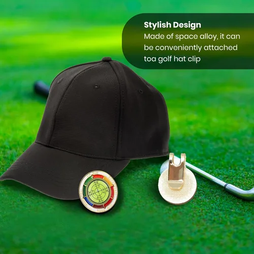Vista 3 de Ddaowanx Lector verde de golf, marcador de pelota de golf con burbuja horizontal de alta precisión, herramienta de accesorios de golf Putt Aid