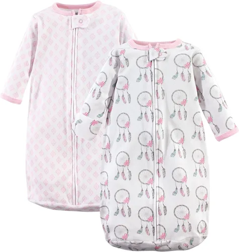 Vista 23 de Hudson Baby Saco de dormir unisex de algodón con manga larga para bebé, saco, manta