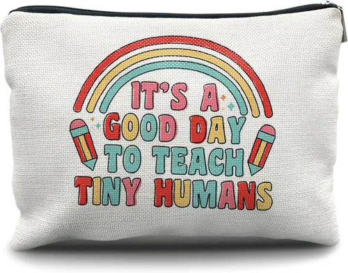 Vista 9 de Nogrit Bolsa de maquillaje para regalos para profesores, Profesor-13, A la moda, vanguardista