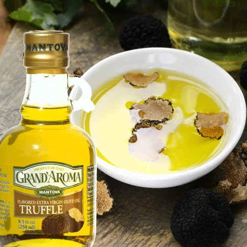 Vista 3 de Mantova Grand' Aroma - Aceites de oliva extra virgen con sabor a trufa, 8.5 onzas
