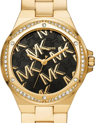 Vista 4 de Michael Kors Lennox- Reloj de acero inoxidable con tres manecillas