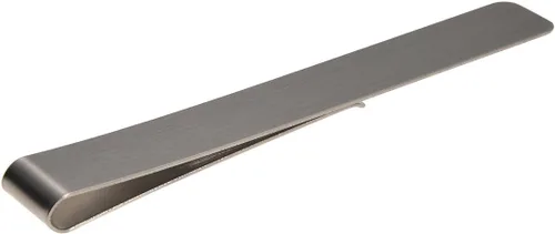 Vista 3 de VALYRIA Sujetador de dinero o tarjetas de crédito de acero inoxidable plateado con forma de clip