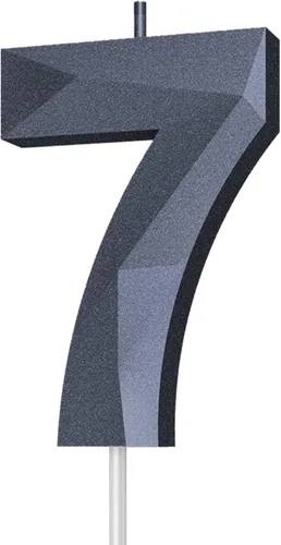 Vista 169 de Velas de cumpleaños con números (0 velas negras), forma de diamante 3D, decoración de pastel de feliz cumpleaños para niños y hombres, cumpleaños