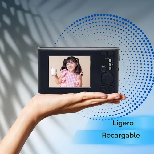Vista 5 de Ultimaxx Cámara digital compacta de 44 MP con zoom digital de 16X, 2.4 LCD de enfoque automático Vlogging YouTube Point & Shoot Cámara digital