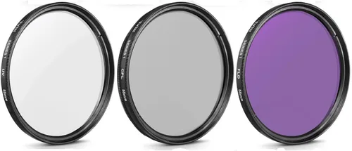 Vista 2 de Juego de filtros de 2.165 in 7 piezas para cámara Sony Alpha A7 Series con lente de 1.102-2.756 in, a6600 con lente de 0.709-5.315 in - Incluye kit