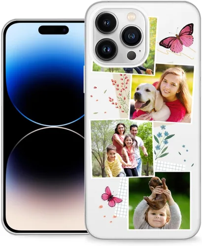 Vista 12 de Funda de teléfono personalizada para Apple iPhone 16, 15, 14, 13, 12, 11 Pro Max Plus Mini XR X XS 8 7+ SE 2022 2020 con imagen, logotipo, texto 01