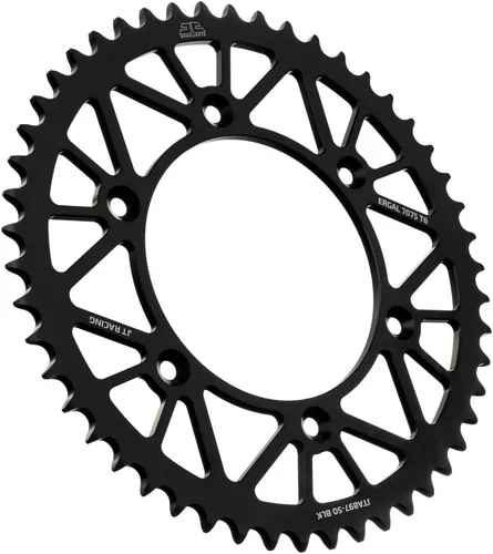 Vista 24 de JT Sprockets JTA897.38BLK - Piñón trasero de aluminio anodizado 7075 T6, color negro