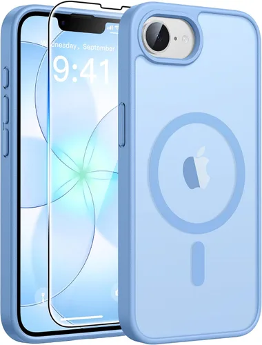 Vista 161 de FNTCASE - Funda para iPhone 16 Pro: magnética, mate, translúcida, de grado militar, protectora contra caídas, resistente, fina, duradera y a prueba