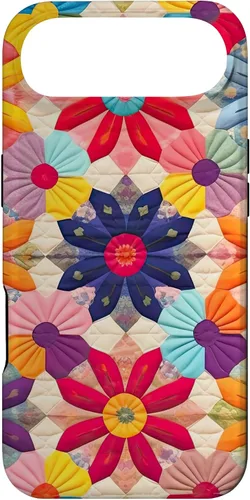 Vista 27 de Quilting Flower Blooms Quilt Pattern Case for iPhone 17