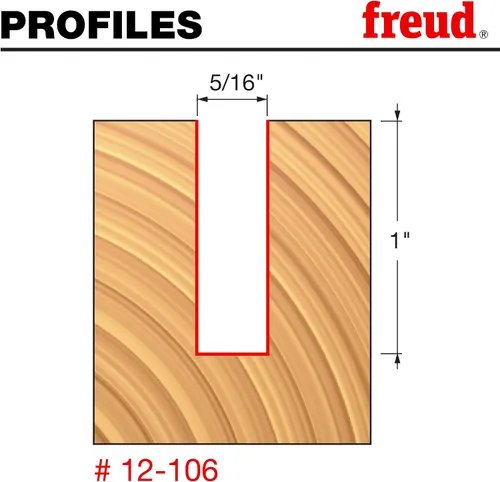 Vista 81 de Broca recta de doble acanaladura Freud, 15/64 x 3/4 de pulgada, con vástago de 1/2 pulgada, 12-096