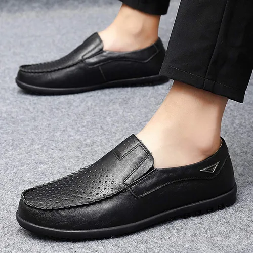 Vista 7 de Go Tour - Mocasines de piel para hombre