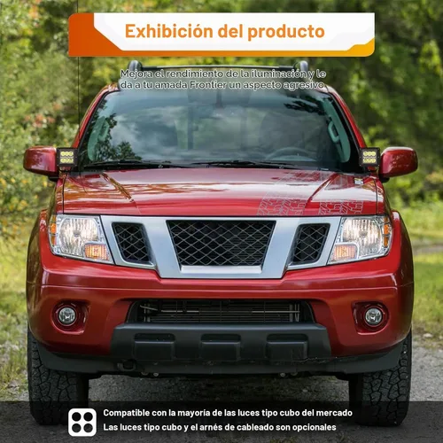 Vista 3 de WeiSen Soportes de montaje de luz de zanja de bisagra de capó compatibles con Nissan Frontier 2005-2021, compatible con Xterra 2005-2015 de 2ª