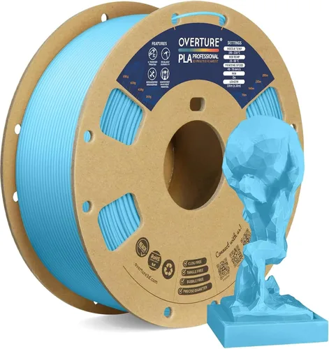 Vista 11 de Overture PLA Plus (PLA+) Filamento de 1/16 pulgadas, dureza mejorada con rollo PLA, con superficie de construcción 3D de 7.87 × 7.87 pulgadas, PLA