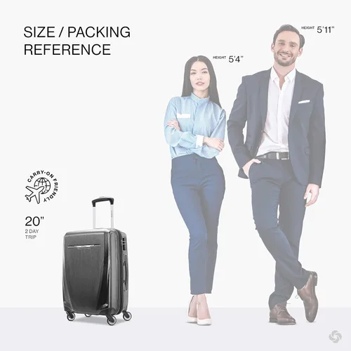 Vista 2 de Samsonite Winfield 3 DLX Hardside - Equipaje expandible con ruedas Gris grafito 120752-0517