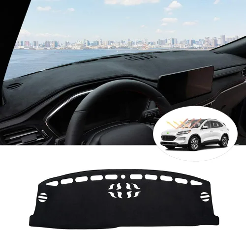 Vista 8 de Autorder - Tapete para cubierta de tablero de instrumentos para camioneta Ford F100/F150/F250/F350/Bronco Pickup Truck, 1973-1977 1978 1979