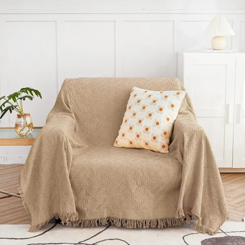 Vista 21 de MYSKY HOME - Funda para sofá, fundas para sofás, funda para silla extragrande, funda para sofá geométrico de color chocolate, funda para sofá