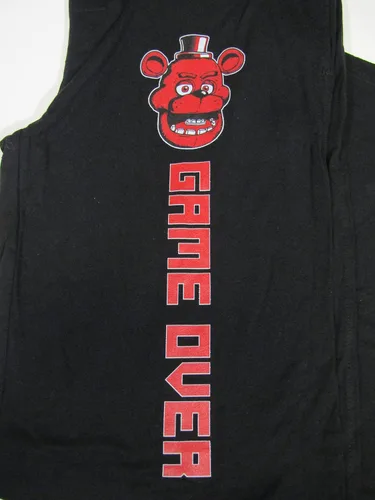 Vista 2 de Five Nights at Freddy Fazbear Game Over - Pantalones de dormir negros para hombre