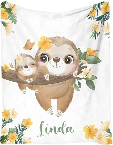 Vista 24 de Artsadd Mantas personalizadas con nombre para bebés niños y niñas, mantas de bebé personalizadas con nombre, manta personalizada para niños