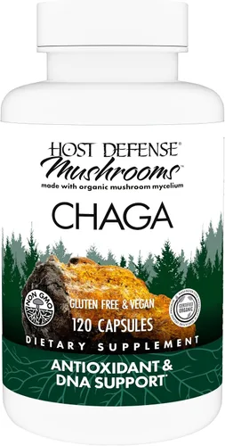 Vista 9 de Host Defense Cápsulas Chaga - Suplemento de apoyo del sistema inmunológico - Cápsulas de hongos Chaga para apoyo a la actividad antioxidante
