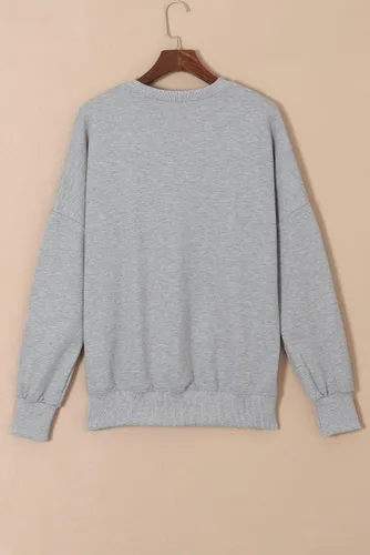 Vista 182 de SHEWIN Sudadera casual de manga larga con cuello redondo para mujer, ligera, holgada