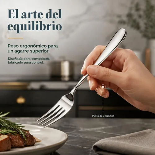 Vista 4 de HaWare Juego de cubiertos para 4, 20 piezas de cubiertos de acero inoxidable resistentes, juego de cubiertos de grado alimenticio que incluye