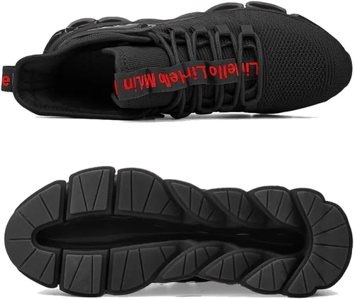 Vista 2 de CLOAKA Zapatos de punta de acero para hombres y mujeres, transpirables, a prueba de pinchazos, cómodos, utilitarios, zapatos de trabajo