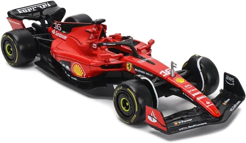 Vista 3 de HTLNUZD 2023 1/43 SF23 #16 Coche de carreras de aleación para Scuderia Ferrari 1:43 SF23 Leclerc Signature Die Cast Adultos Modelo Coche Exhibición