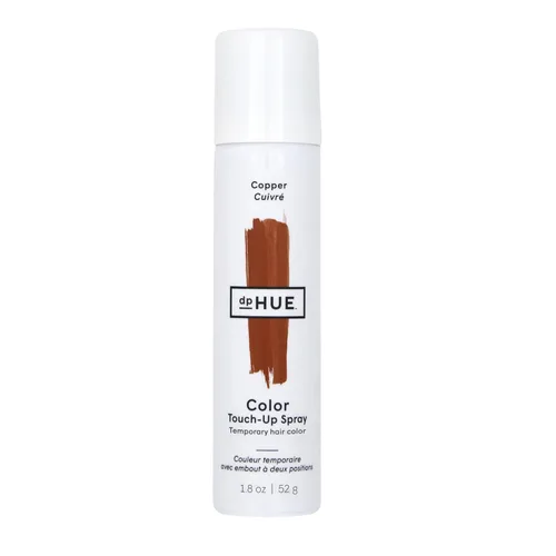 Vista 4 de dpHUE Spray de retoque de color, negro, 1.8 onzas líquidas, color temporal de cabello para rellenar y cubrir las canas, fórmula de secado rápido