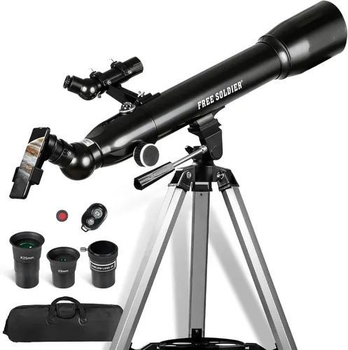 Vista 17 de Telescopio para adultos Astronomía 2.756 in Apertura 11.811 in Longitud focal Telescopio astronómico portátil para principiantes mayores de 8 años