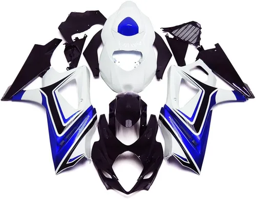 Vista 16 de Kit de carenado negro púrpura para 2007 2008 Suzuki K7 GSXR1000 07 08 GSX-R1000 Carrocería ABS plástico cuerpo marco conjunto