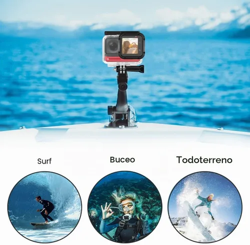 Vista 5 de Funda de buceo para cámara de acción Insta360 ONE RS 4K Edition, carcasa impermeable para buceo subacuático, 196.9 ft/196 pies con accesorio