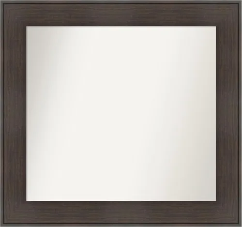 Vista 74 de Amanti Art Espejo personalizado, espejo de baño de veta de madera rústica William, espejo de pared o espejo de tocador de baño sobre el fregadero