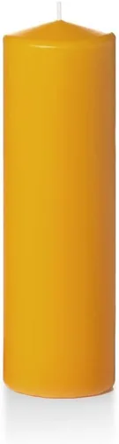 Vista 110 de Yummi - Velas redondas de pilar blancas de 3 pulgadas x 4 pulgadas, 3 por paquete