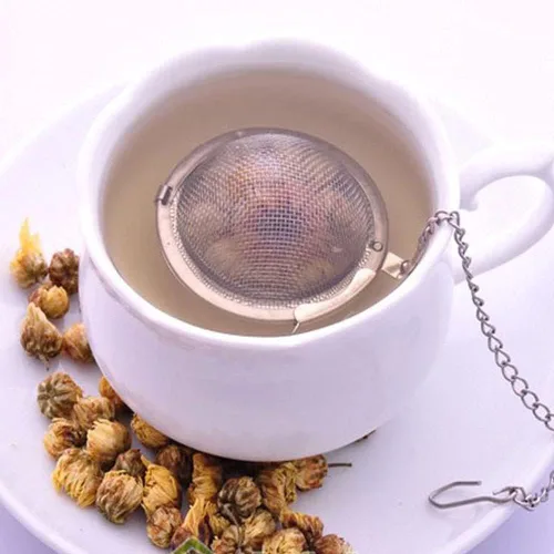 Vista 4 de Infusor de bola de té - Acero inoxidable, tamaño de 2.0 pulgadas por Pride Of India