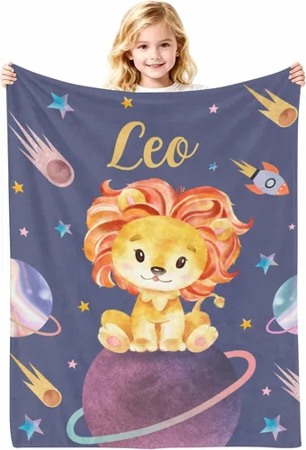 Vista 19 de Manta de bebé personalizada con nombre, cobijas de franela suaves y personalizadas con diseño de animales para recién nacidos, niños y niñas
