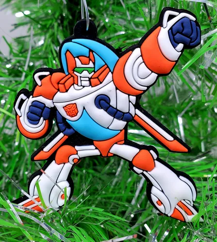Vista 4 de Juego de adornos con Optimus, abejorro y amigos (diseño único inastillable)