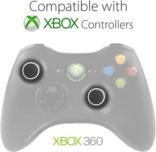 Vista 4 de Fosmon Juego de 4 agarres analógicos de control de palanca de mando, compatibles con PS5, PS4, Xbox One, Xbox Series XS, compatible con Nintendo