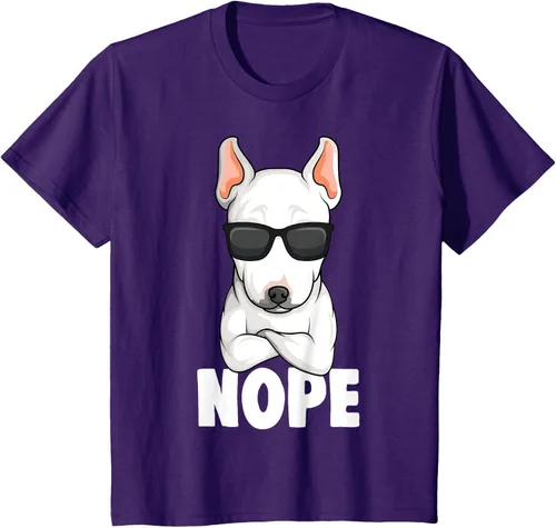 Vista 68 de Camiseta de perro Bull Terrier para niños y mujeres, Negro