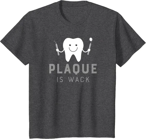Vista 12 de Plaque is Wack Funny Dental Hygienist T-Shirt Asphalt Grey