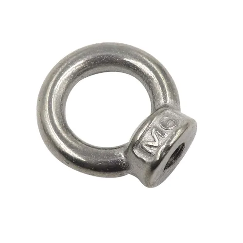 Vista 5 de Lependor M6 - Tuerca de ojo de elevación en forma de anillo métrico 304 de acero inoxidable con rosca de ojo de elevación - 10 piezas M6