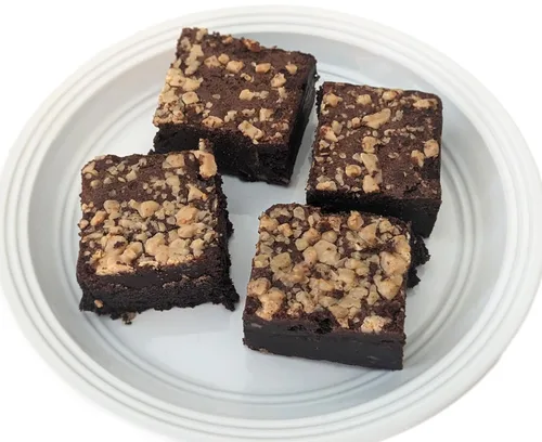 Vista 14 de Ruth's Caramel Swirl Brownies extra fudgy Brownies 1 docena - Golosinas horneadas gourmet Delicioso regalo con los mejores ingredientes