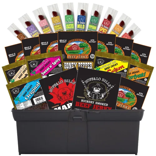Vista 7 de Buffalo Bills Caja de herramientas de regalo de 16 piezas de carne seca de res (llena de 16 paquetes surtidos de cecina de ternera)