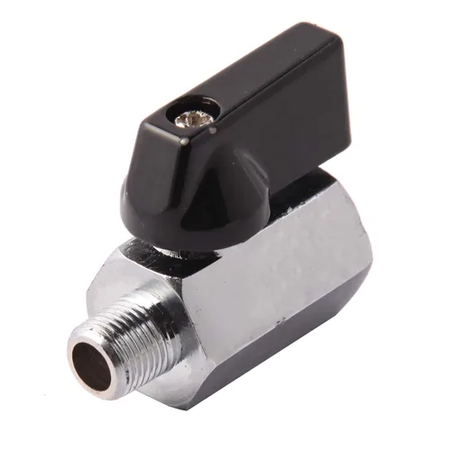 Vista 9 de Válvula de bola de latón mini NPT hembra x macho de 1/2