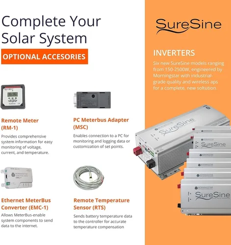 Vista 2 de Morningstar SunKeeper 6A PWM Controlador de carga solar, regulador de panel