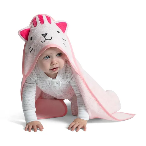 Vista 7 de Delta Children Toalla de baño con capucha personalizada para bebé/lactante - Super suave y absorbente - Esencial para recién nacido - Regalo ideal