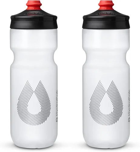 Vista 14 de HydraPak Breakaway Surge - Botella de agua ligera para bicicleta, paquete de 2 (20 onzas, 25 onzas, 30 onzas), botella de alto flujo, ciclismo