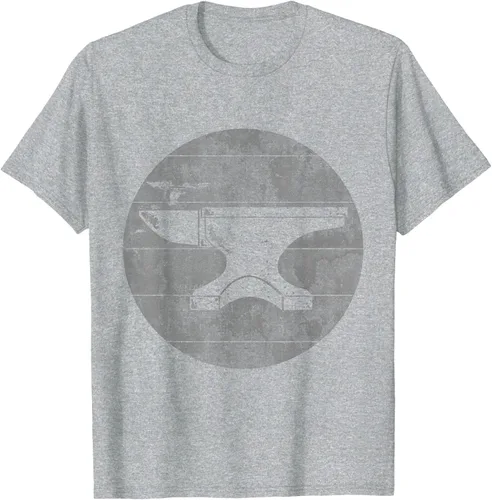 Vista 6 de Vintage herrería forja retro regalo para la camiseta del herrero Negro