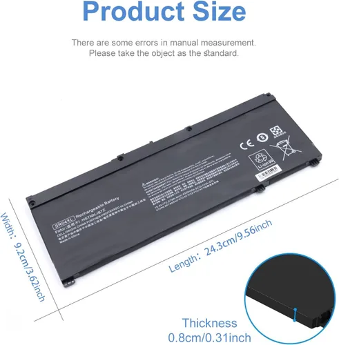 Vista 6 de 70Wh SR03XL SR04XL SRO4XL - Batería para portátil HP 917678-171 917678-1B1 917678-2B1 917724-855 HSTNN-DB7W HSTNN-IB7Z HSTNN-IB72 TPN-C1333 TPN-C1